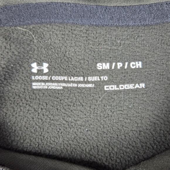 Under Armour Hoodie Mens Size Small Big Logo Dark Forest Green - Picture 10 of 14